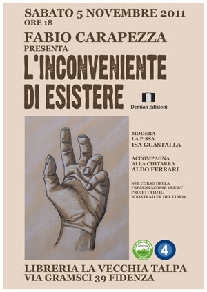 Locandina presentazione libro a Fidenza